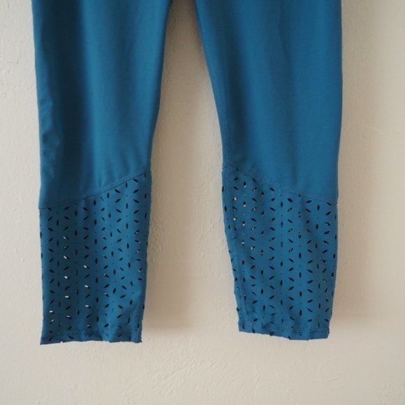 Gaiam Om Cora Teal High Waisted Laser Cut - Picture 4 of 7